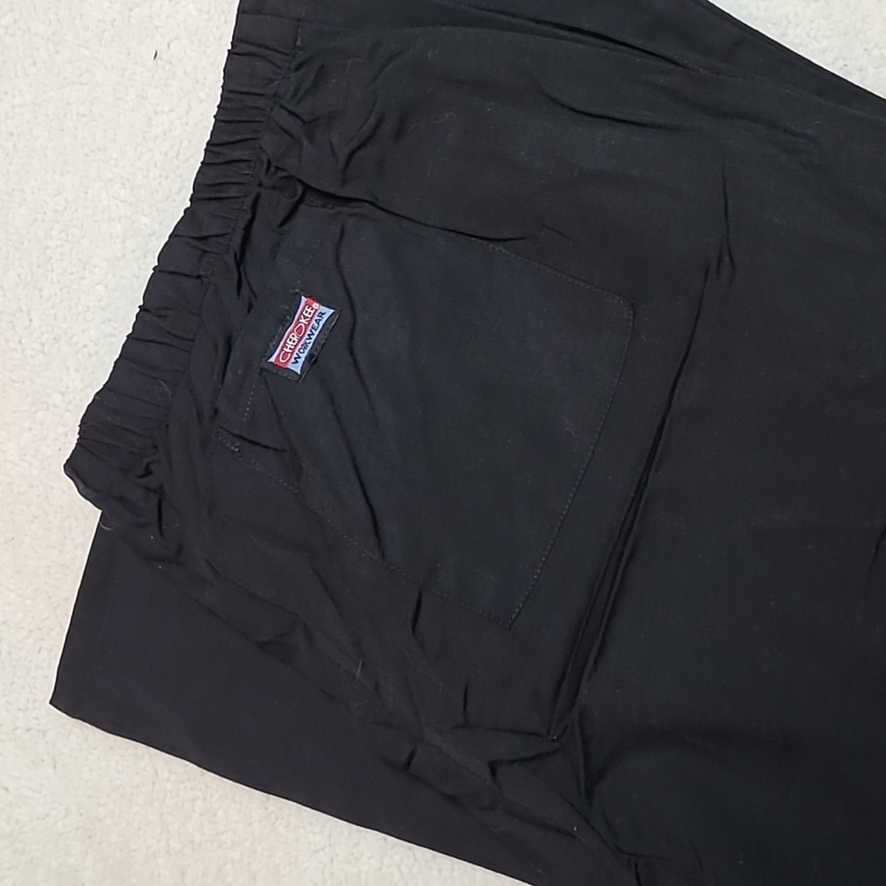 Black Cherokee Work wear scrub pants scrubs
